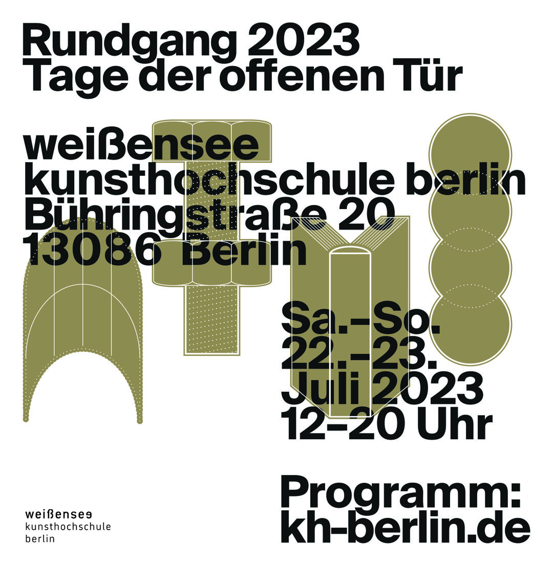 Visual Open House weißensee school of art and design berlin 2023. Copyright: Stavros Gialamidis
