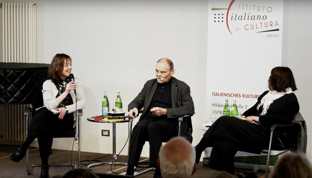 Video Still of Presentation of Jürgen Trabant