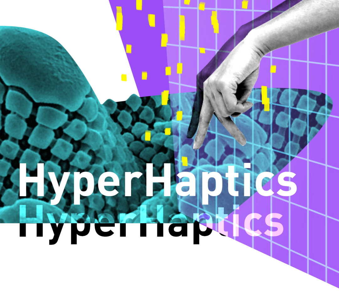 Embodied Interaction (1) : HyperHaptics. Oscillating between physical and virtual tactility. Copyright: Judith Glaser.
