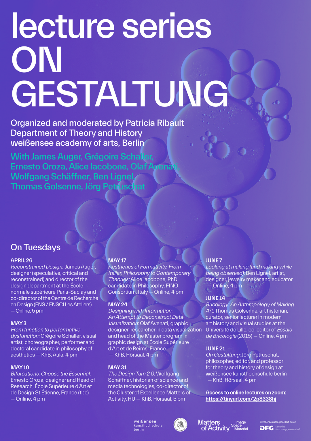 Poster »On Gestaltung«. Copyright: weißensee school of art and design berlin
