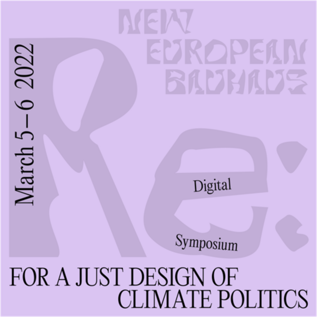 Poster New European Bauhaus Conference 2022
