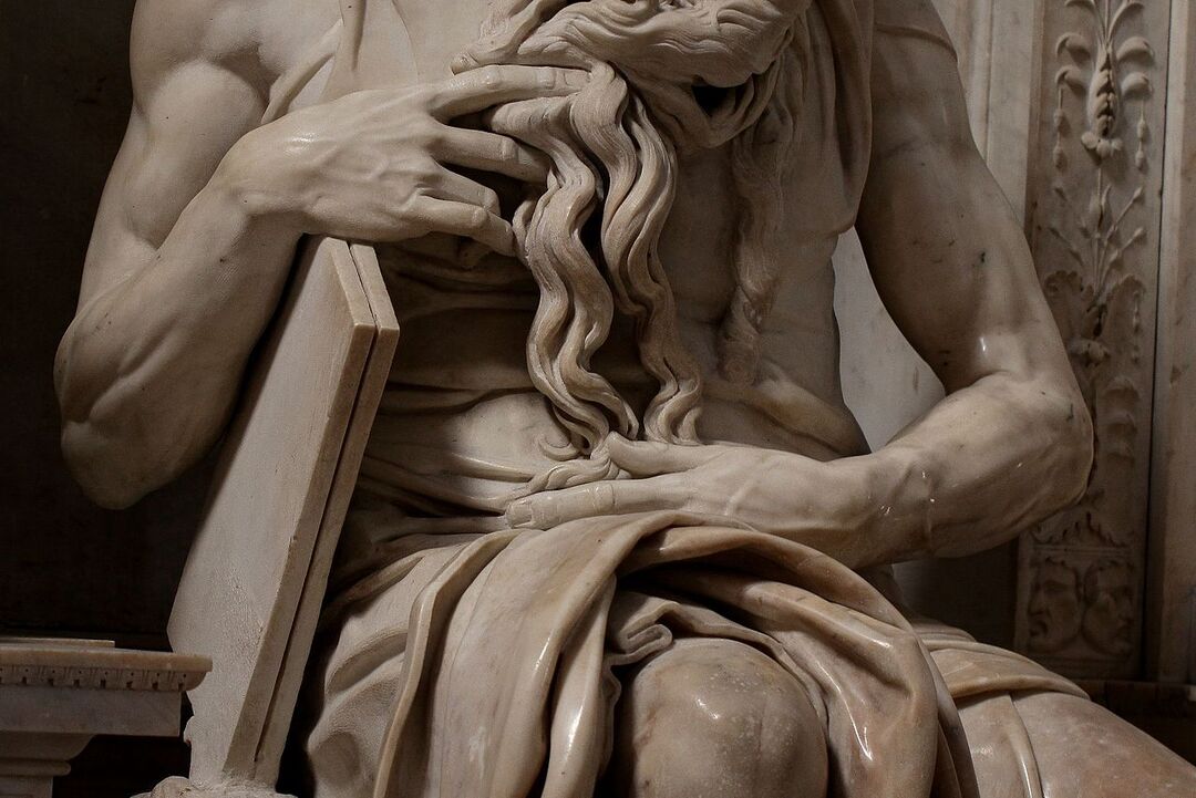Michelangelo Buonarroti, Detail, Tomb (1505–1545) for Julius II., San Pietro in Vincoli (Rome). Copyright: WikiCommons, Jörg Bittner Unna, CC-BY-3.0.
